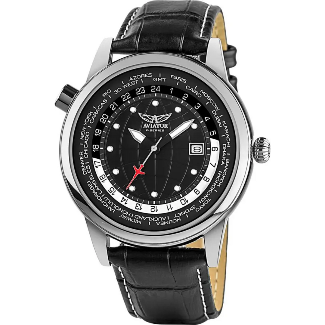 Aviator Silver Men Watch