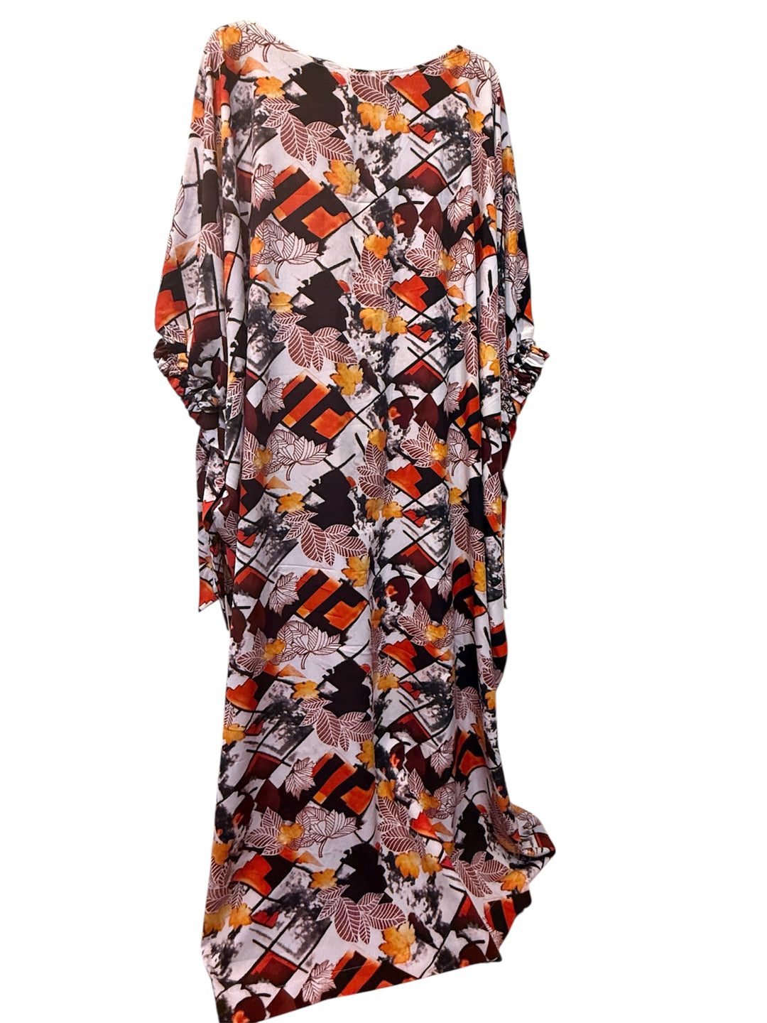 Flowered Crepe Materia Kaftan For Women