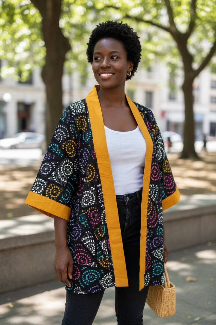 African Ankara Kimono