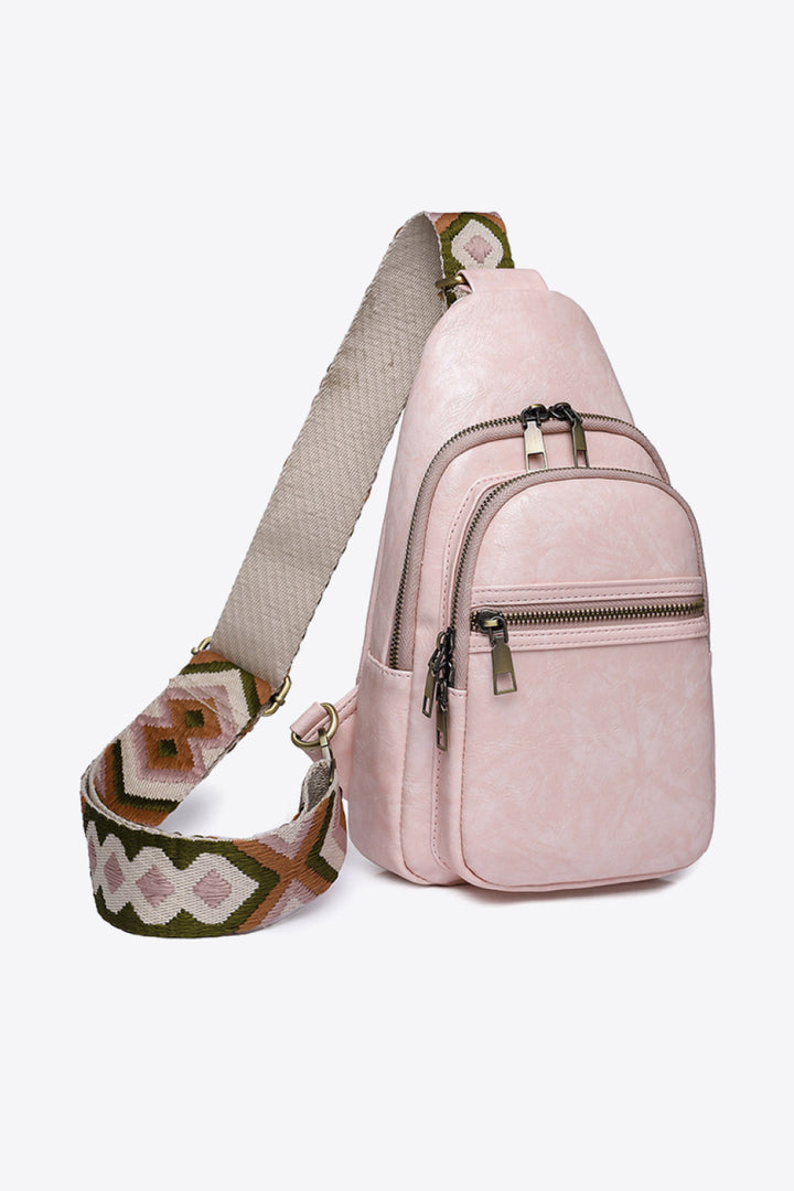 PU Leather Sling Bag