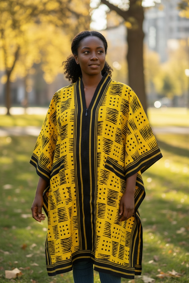 COMBINATION OF ASOOKE AND ANKARA KIMONO