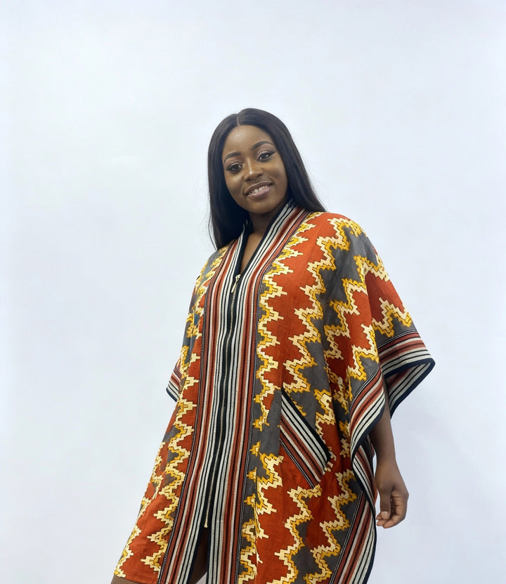 COMBINATION OF ASOOKE AND ANKARA BUBU TOP STYLE