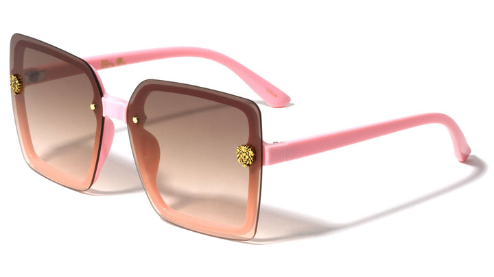 Kleo Rimless Butterfly Sunglasses