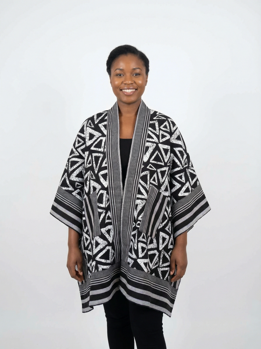 COMBINATION OF ASOOKE AND ANKARA KIMONO