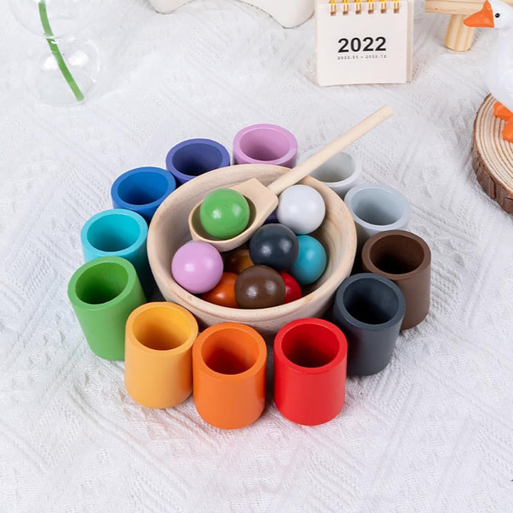 Baby Rainbow Ball and Cups Toys