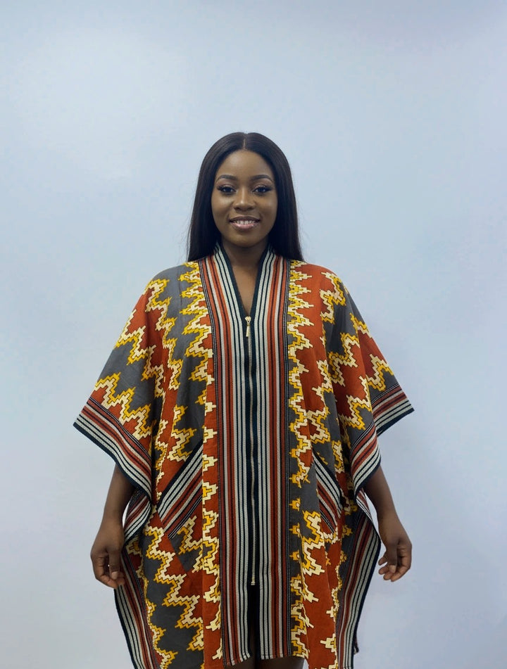 COMBINATION OF ASOOKE AND ANKARA BUBU TOP STYLE