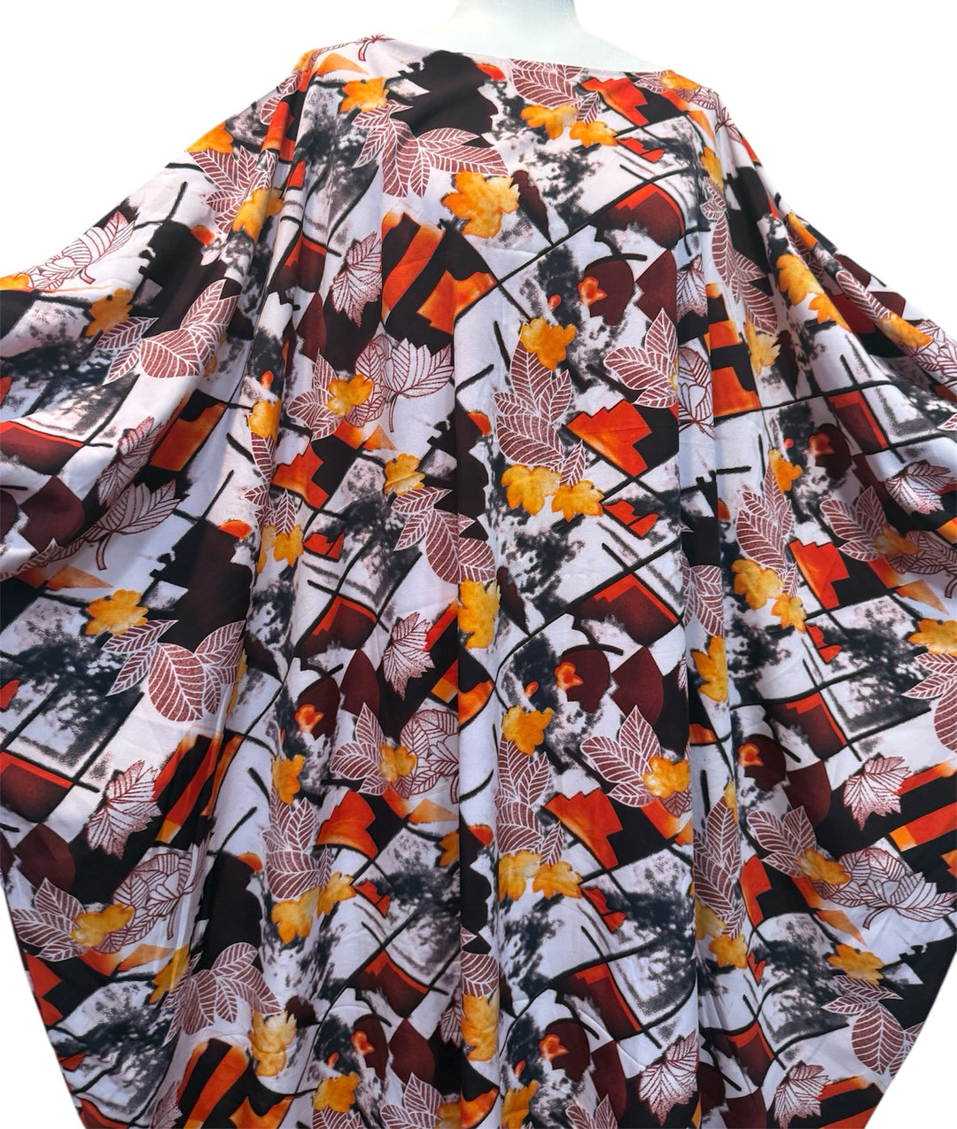 Flowered Crepe Materia Kaftan For Women