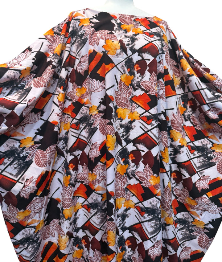 Flowered Crepe Materia Kaftan For Women
