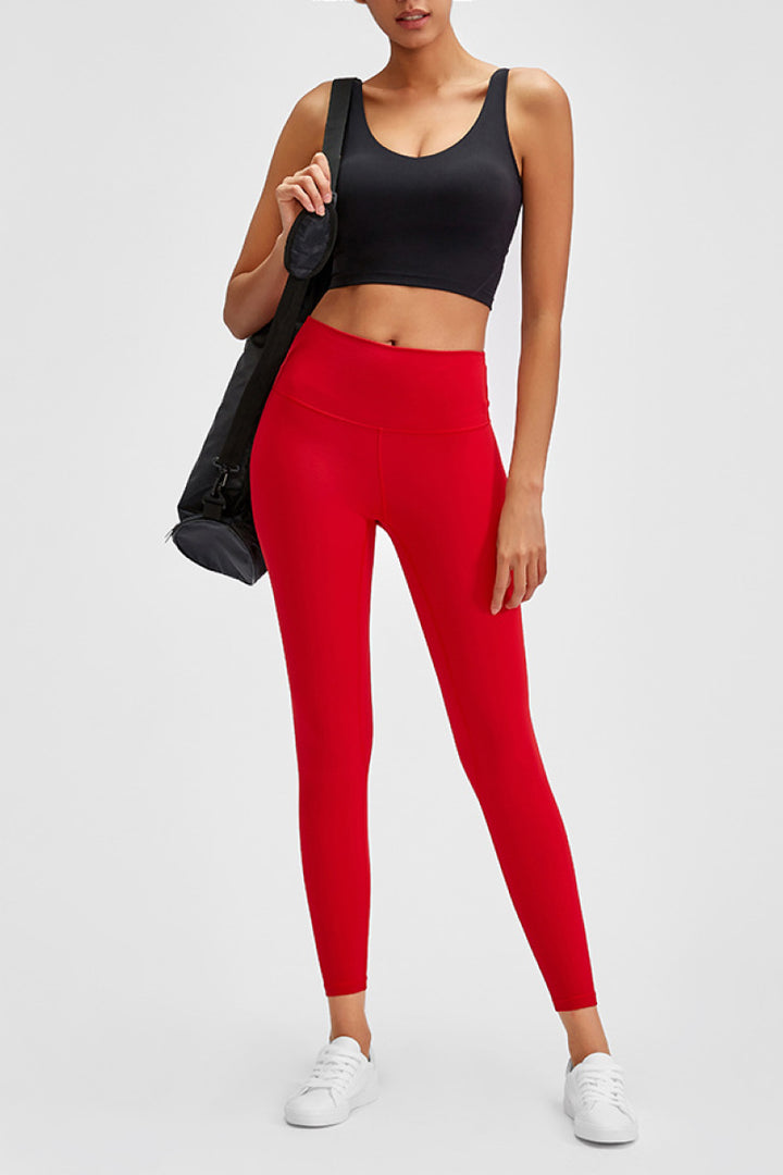 Millennia Wide Seamless Band Waist Sports Leggings