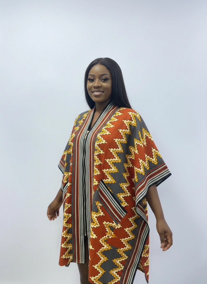 COMBINATION OF ASOOKE AND ANKARA BUBU TOP STYLE