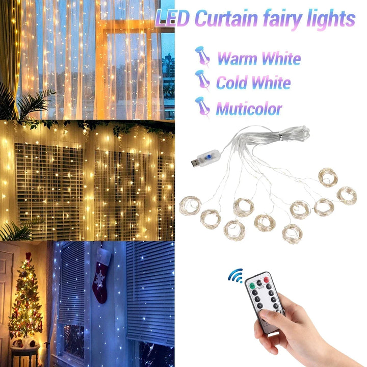 Curtain Garland Christmas Lights