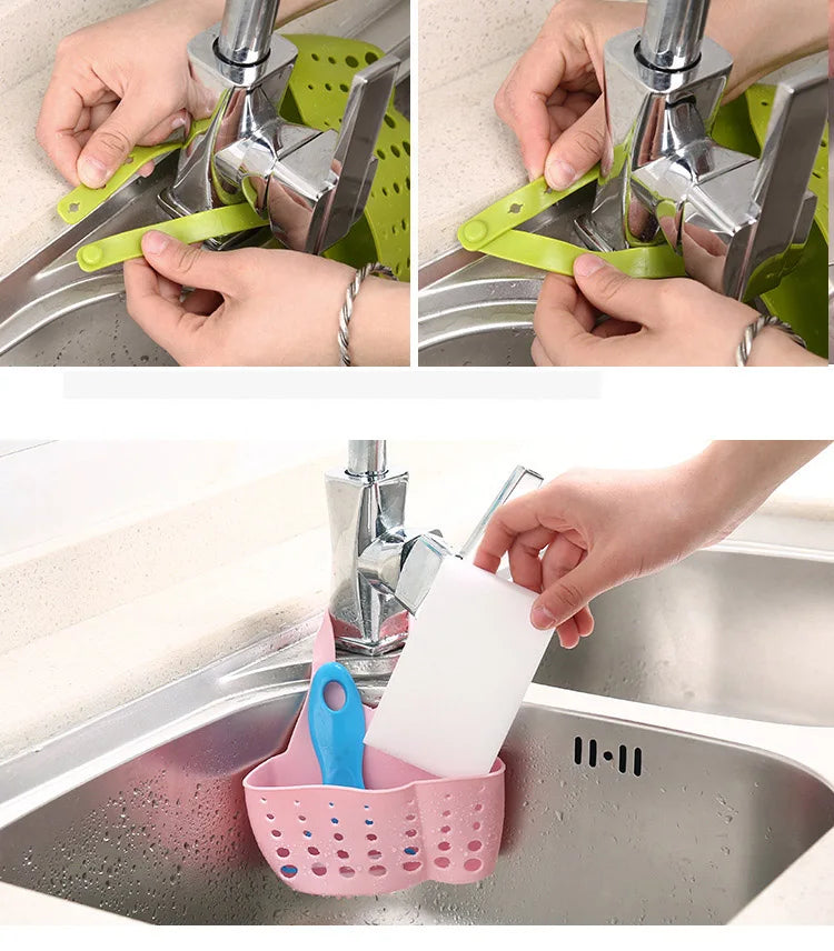 Soap Sponge Drain Sink Rack