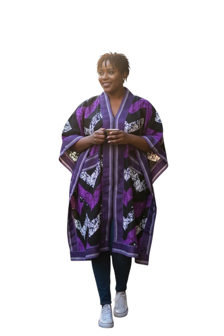 COMBINATION OF ASOOKE AND ANKARA KIMONO