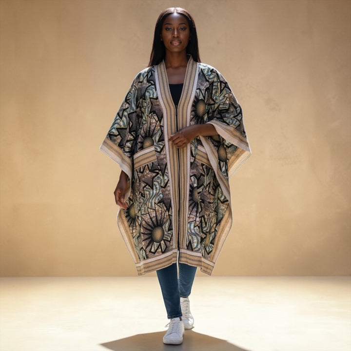 COMBINATION OF ASOOKE AND ANKARA KIMONO
