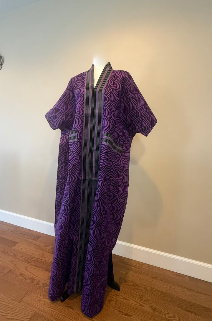 AFRICAN WAX PRINTS ANKARA BOUBOU COMBINED WITH ASO OKE