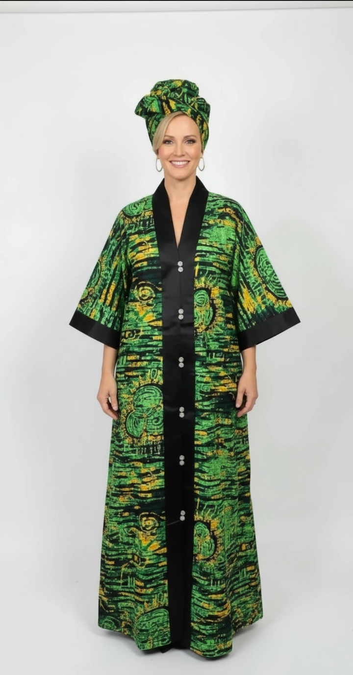 African Traditional Ankara Print African clothing Real Wax Cotton Dress