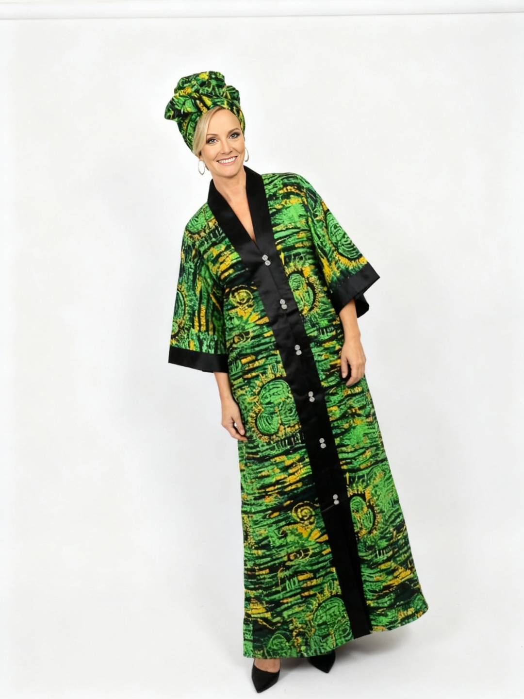 African Traditional Ankara Print African clothing Real Wax Cotton Dress