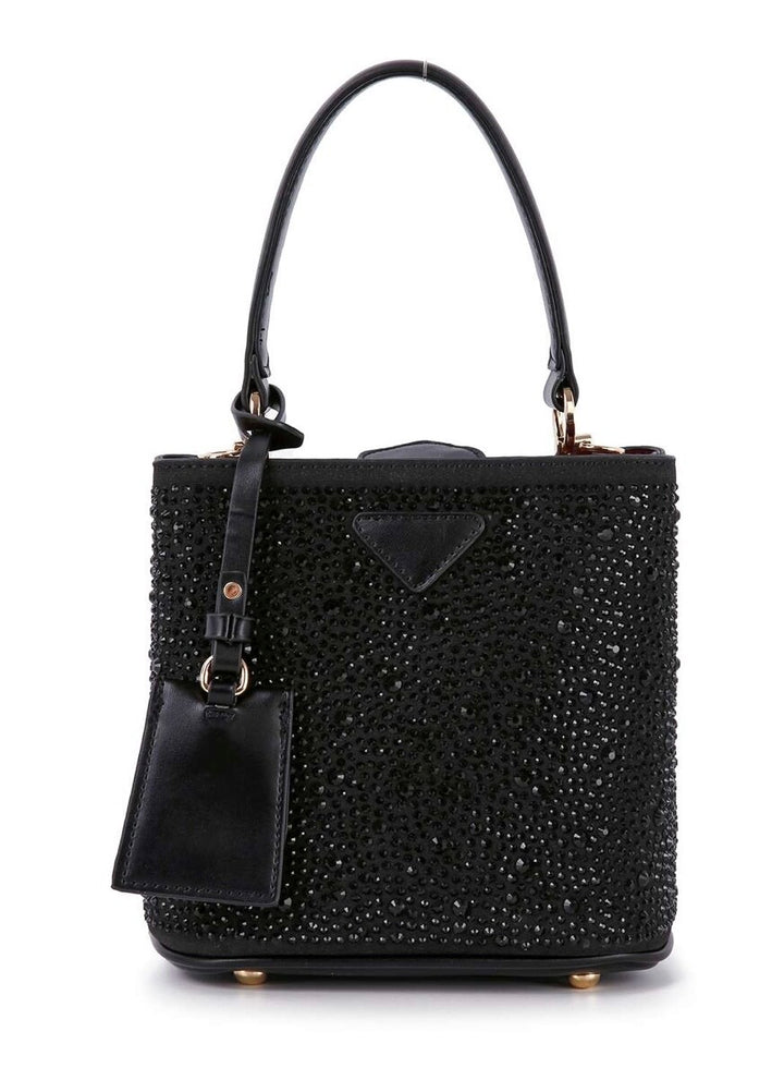 Petite Rhinestone Sparkler Bucket Bag