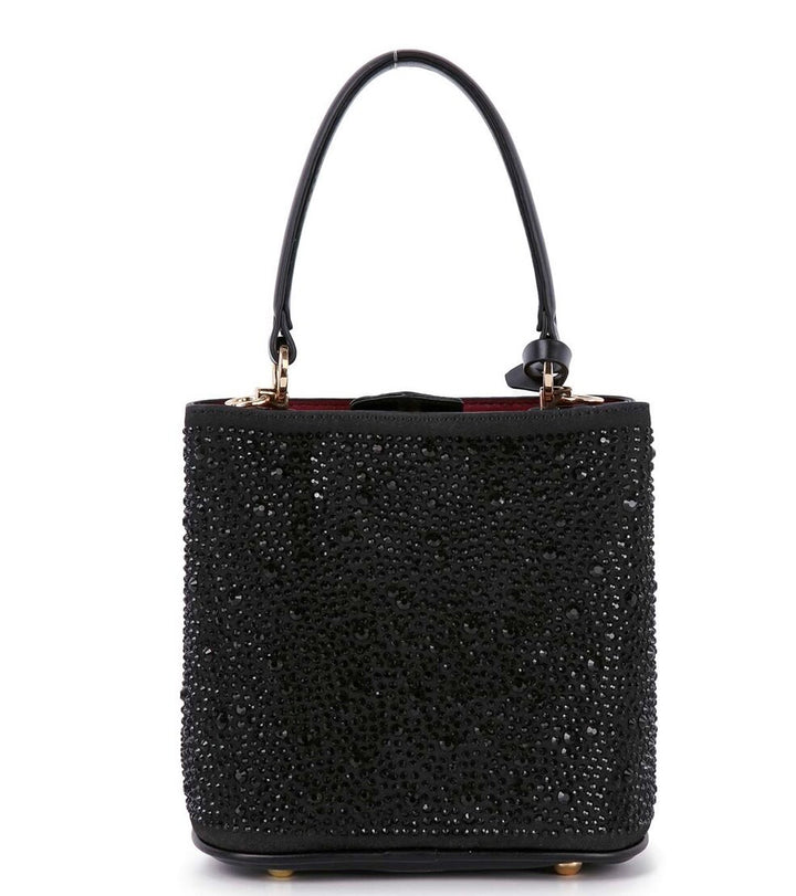 Petite Rhinestone Sparkler Bucket Bag