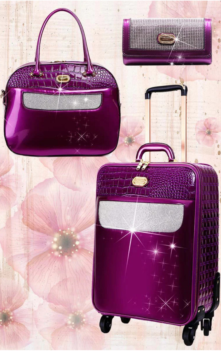 Sleek and Steady Signature 3 Pcs Vegan Luggage Set