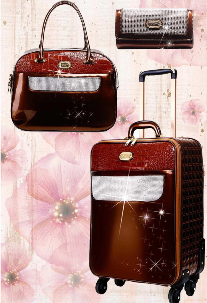 Sleek and Steady Signature 3 Pcs Vegan Luggage Set