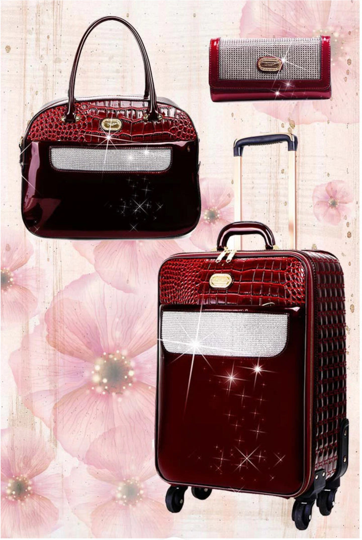 Sleek and Steady Signature 3 Pcs Vegan Luggage Set