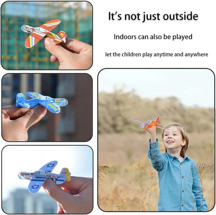 Kid's DIY Multicolor Foam Airplane Toys