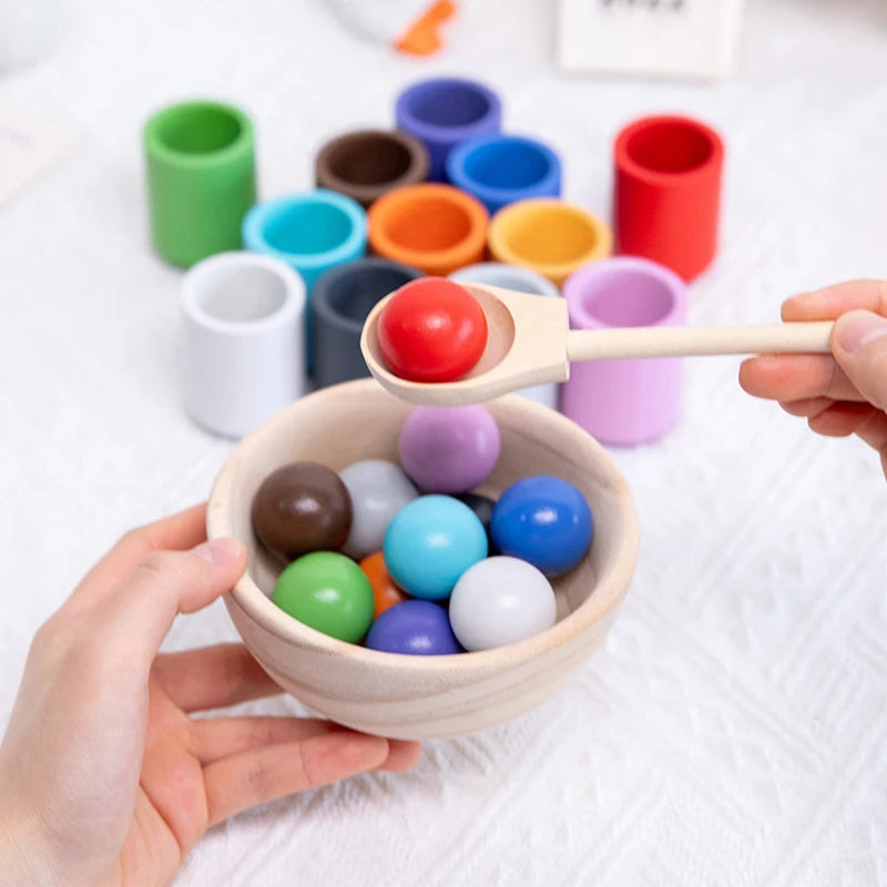 Baby Rainbow Ball and Cups Toys