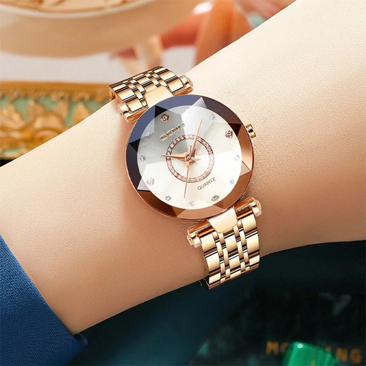 Crystal Analog Quartz Watch