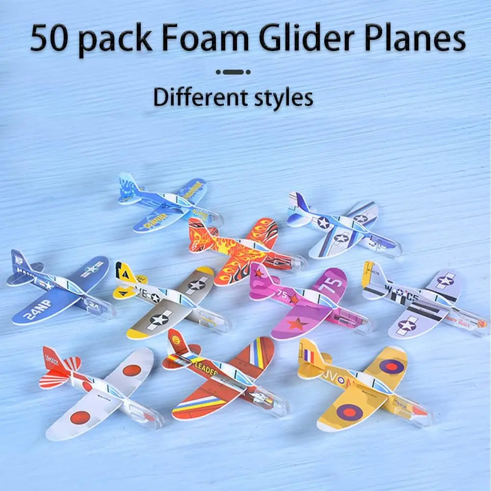 Kid's DIY Multicolor Foam Airplane Toys