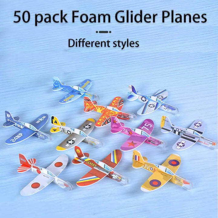 Kid's DIY Multicolor Foam Airplane Toys