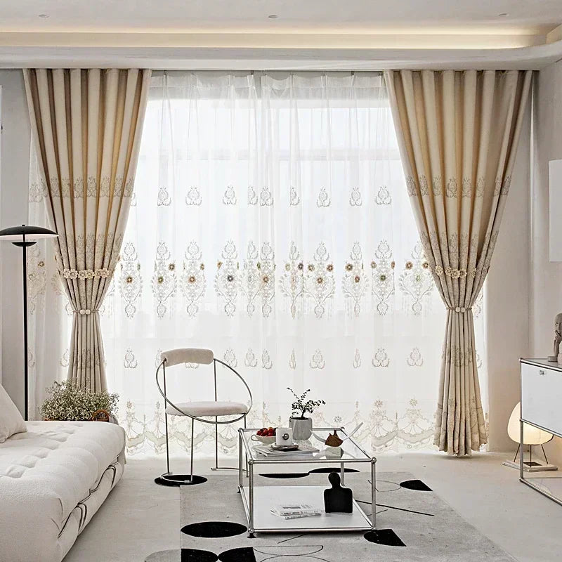 European Modern Curtains for Living Room