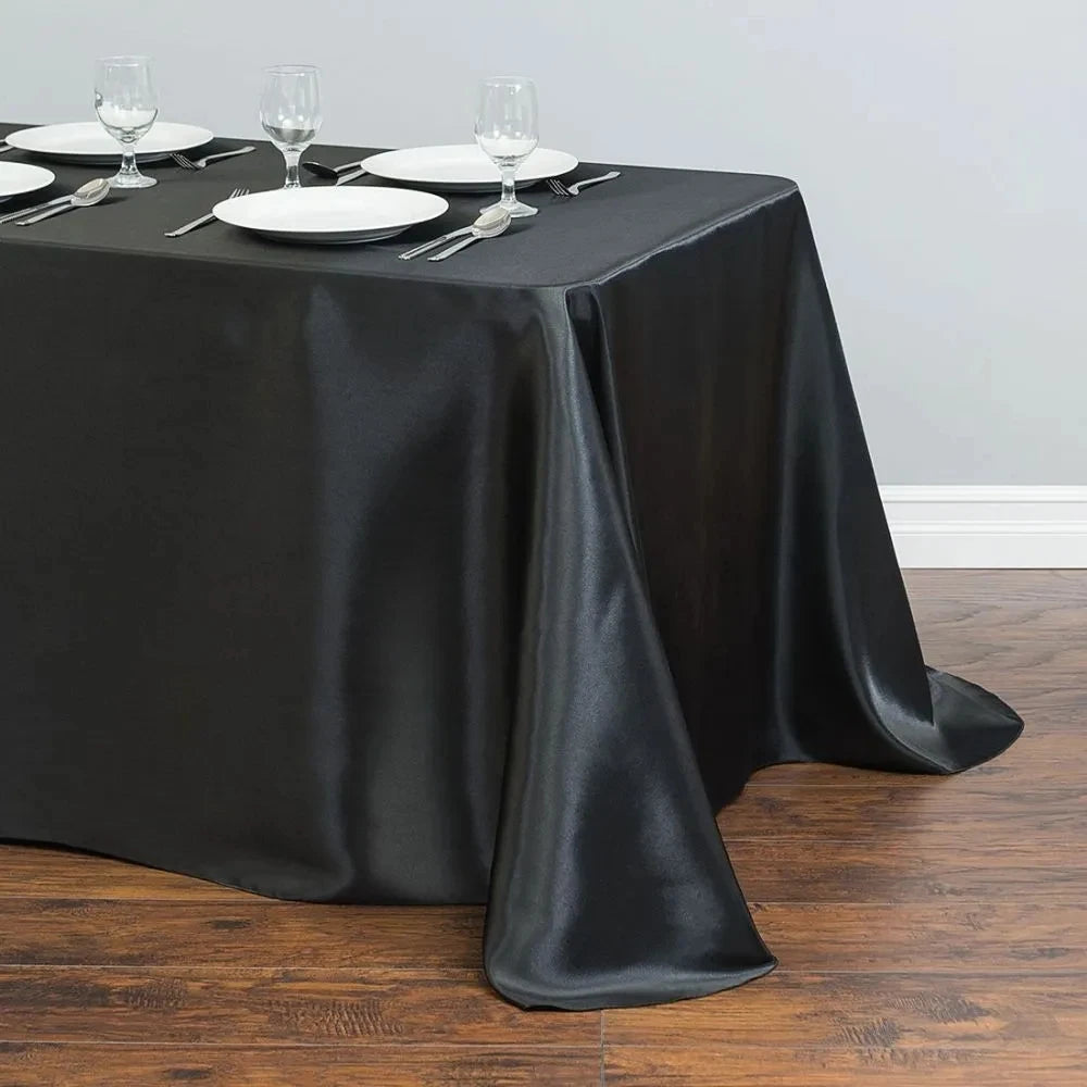 Solid Color Satin Table Cloth