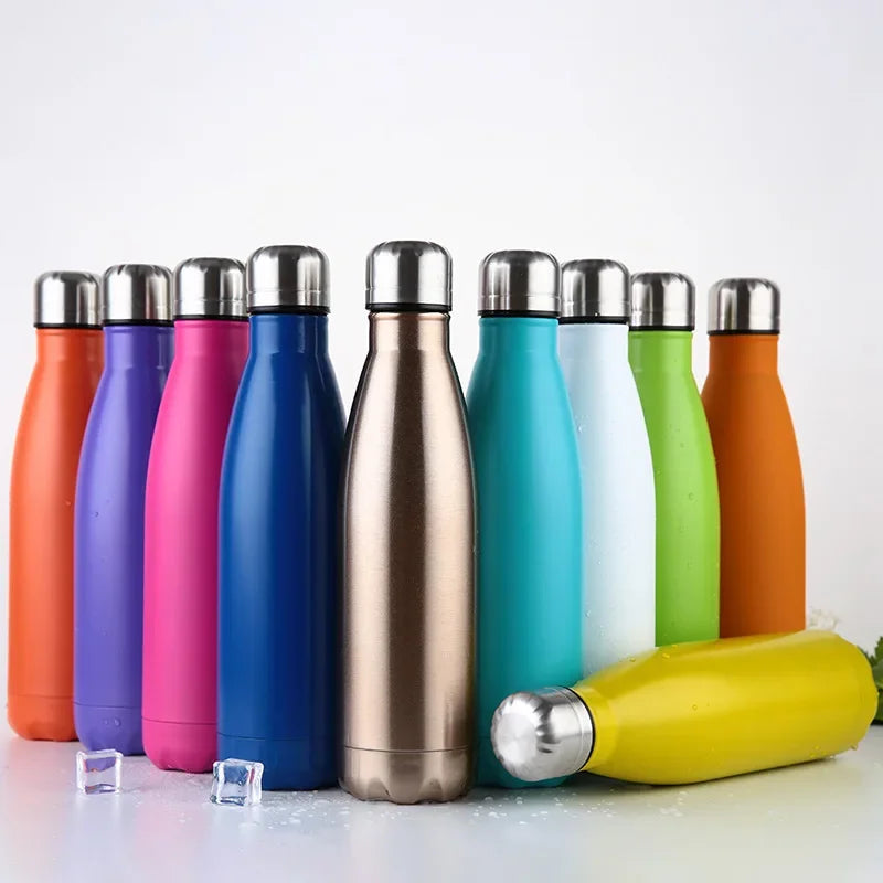 Double Wall Stainless Steel Sport Water Bottle