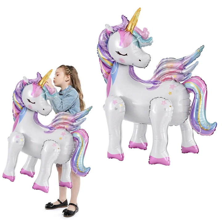 Large Standing Unicorn Foil Balloons