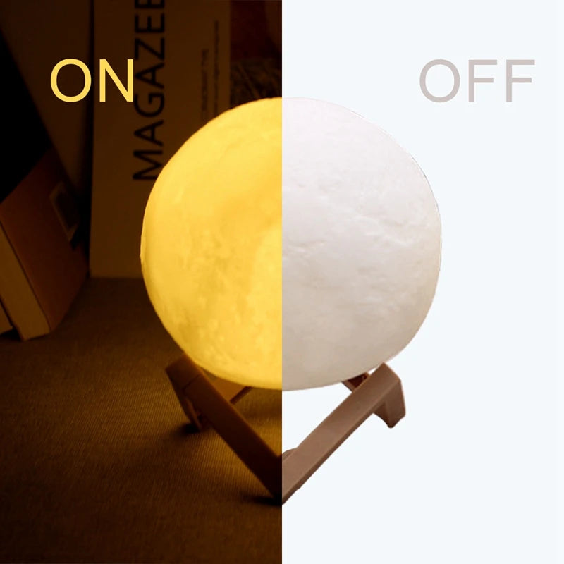 3D LED Night Light Moon Lamp