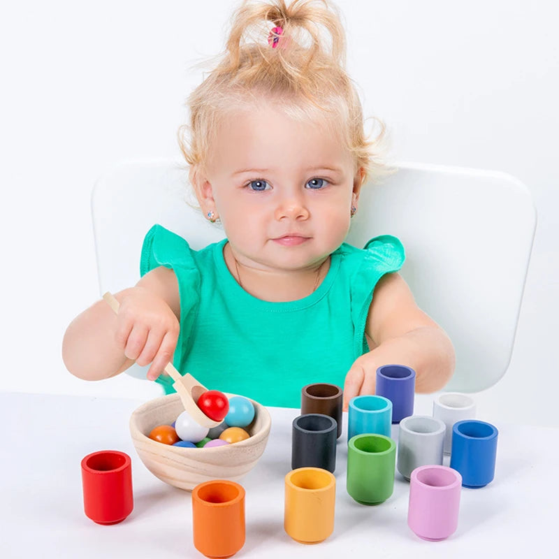 Baby Rainbow Ball and Cups Toys