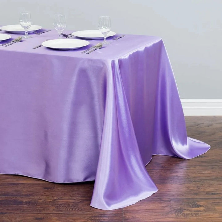 Solid Color Satin Table Cloth