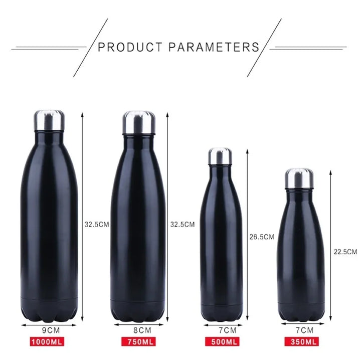 Double Wall Stainless Steel Sport Water Bottle