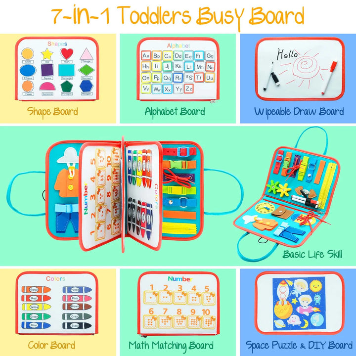 Toddler Montessori Busy Board Toys