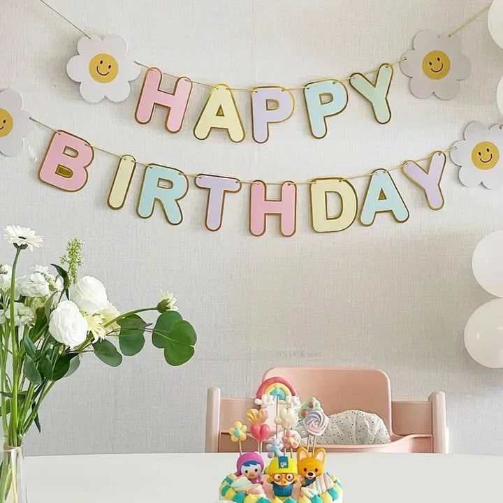 Happy Birthday Party Decoration Banner