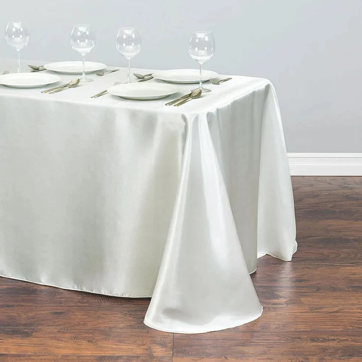 Solid Color Satin Table Cloth