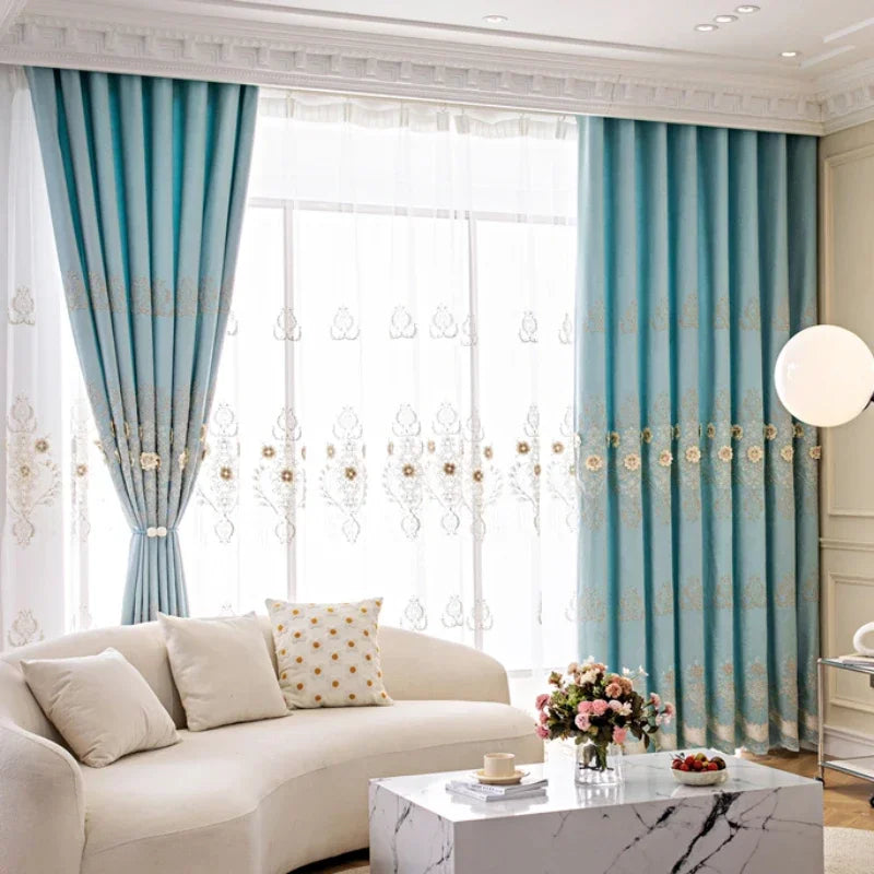 European Modern Curtains for Living Room