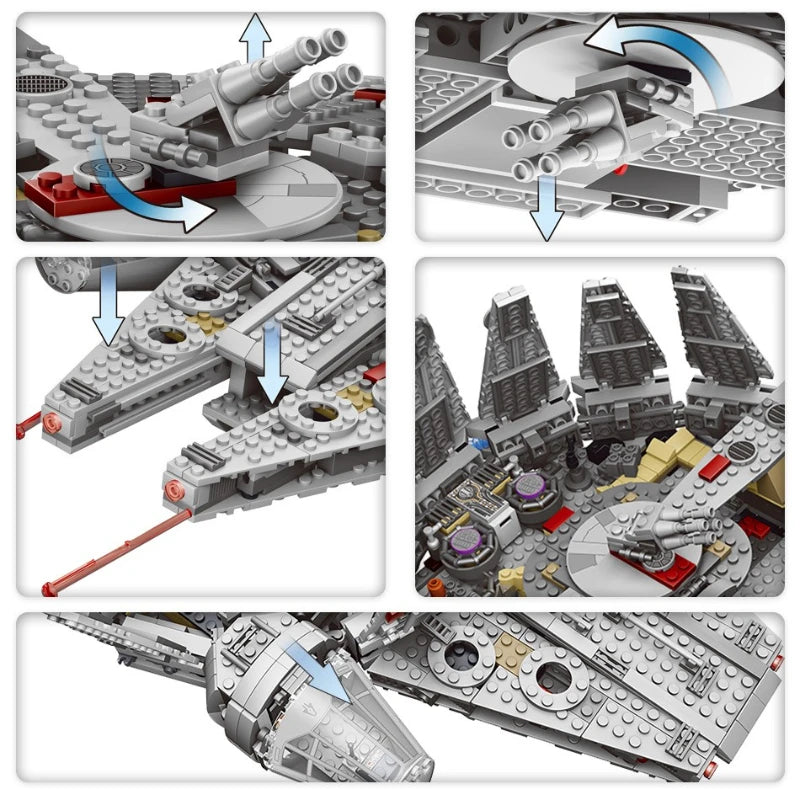 Millennium Falcon Spaceship Kit Toys