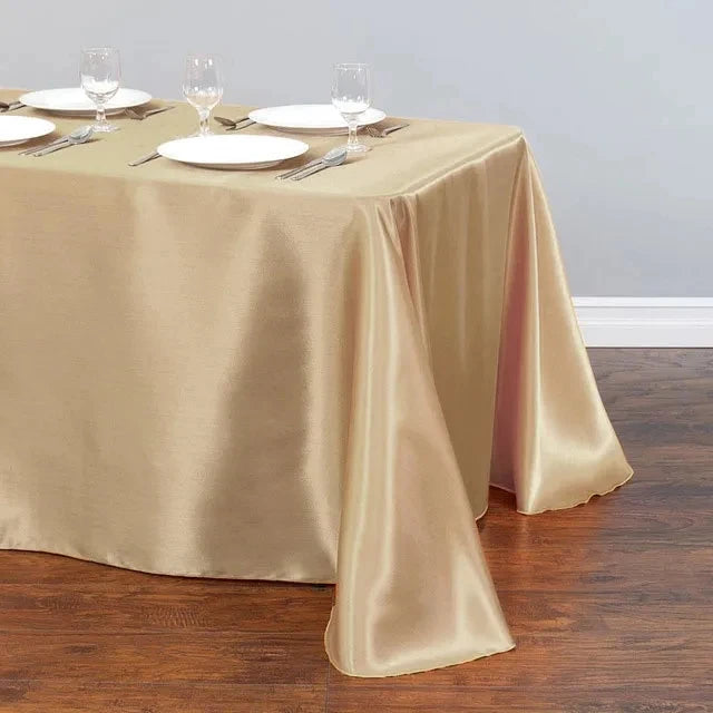 Solid Color Satin Table Cloth