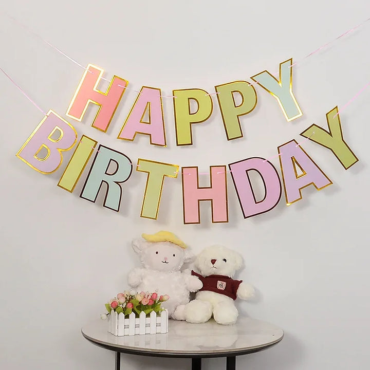 Happy Birthday Party Decoration Banner