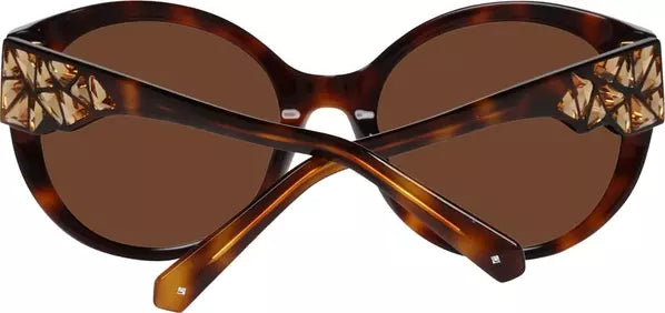 Swarovski Brown Plastic Sunglasses