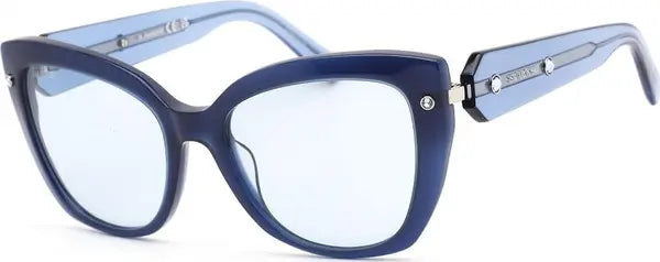 Swarovski Blue Plastic Sunglasses