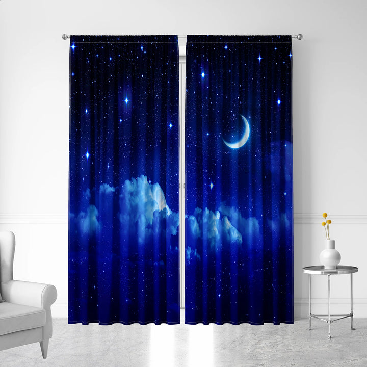 2PC Set of Printed Curtains