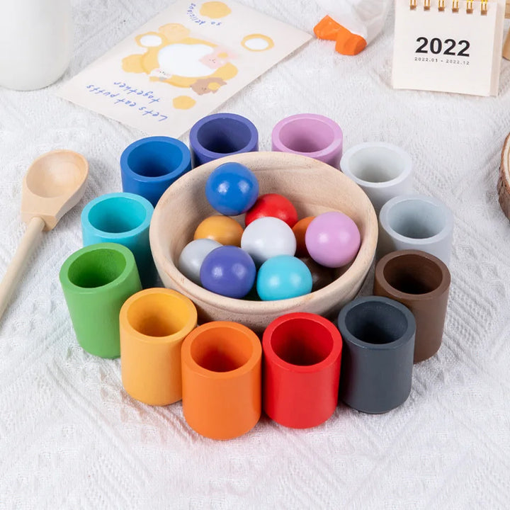 Baby Rainbow Ball and Cups Toys